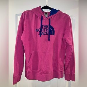 The north face pink hoodie size medium